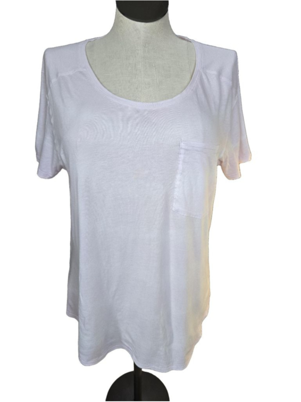 Women's American Eagle Pink and White Subtle Tie-Dyed T-Shirt Size L